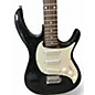 Used Burswood Strat style Black Solid Body Electric Guitar