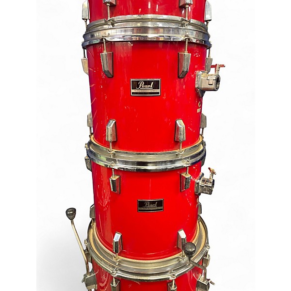 Used Pearl 6 Piece 1987 Export Red Drum Kit