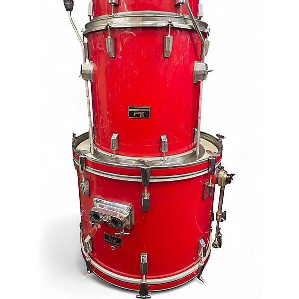 Used Pearl 6 Piece 1987 Export Red Drum Kit