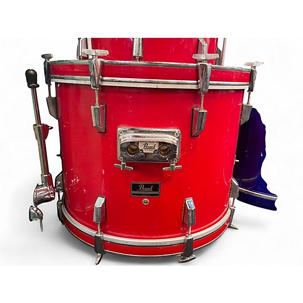 Used Pearl 6 Piece 1987 Export Red Drum Kit