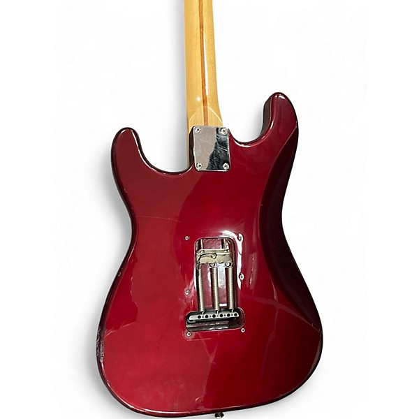 Used Fender Standard Stratocaster Burgundy Solid Body Electric Guitar
