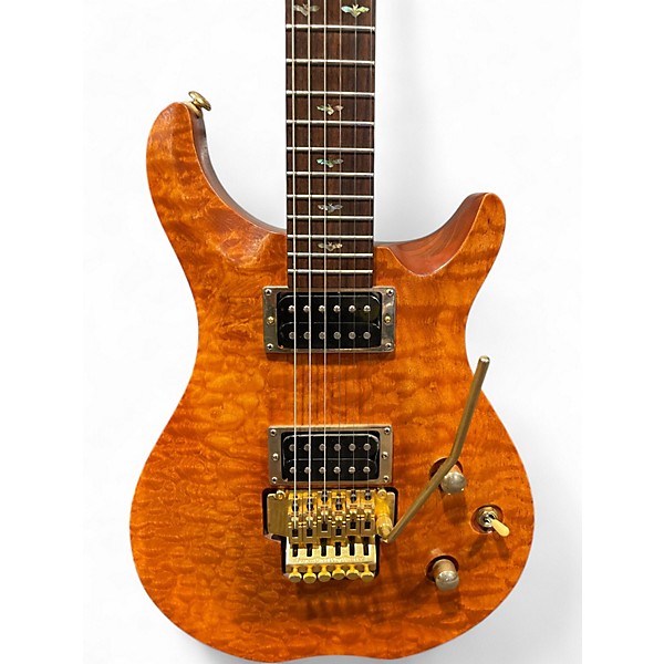 Used Samba Double Cut Natural Solid Body Electric Guitar