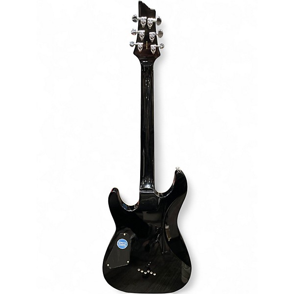 Used Schecter Guitar Research C1-ELITE Ebony Solid Body Electric Guitar