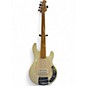 Used 2010 Ernie Ball Music Man Classic StingRay5 Birdseye Maple Neck Maple Fretboard Vintage White Electric Bass Guitar thumbnail