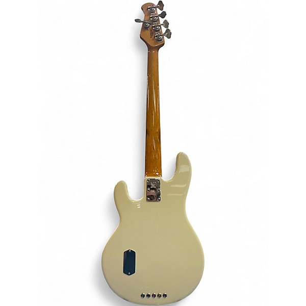 Used 2010 Ernie Ball Music Man Classic StingRay5 Birdseye Maple Neck Maple Fretboard Vintage White Electric Bass Guitar