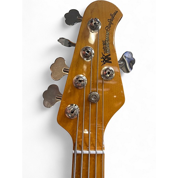 Used 2010 Ernie Ball Music Man Classic StingRay5 Birdseye Maple Neck Maple Fretboard Vintage White Electric Bass Guitar