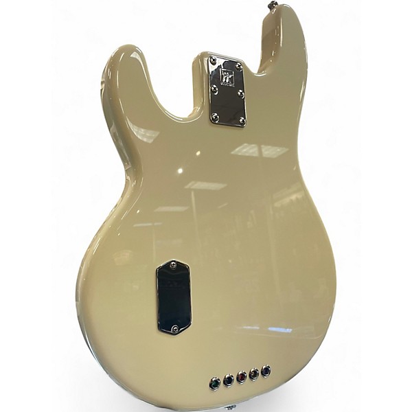 Used 2010 Ernie Ball Music Man Classic StingRay5 Birdseye Maple Neck Maple Fretboard Vintage White Electric Bass Guitar