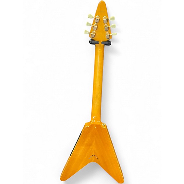 Used 1998 Epiphone 1958 Korina Flying V Aged Natural Solid Body Electric Guitar