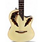 Used Ovation 1868 ELITE Vintage White Acoustic Electric Guitar
