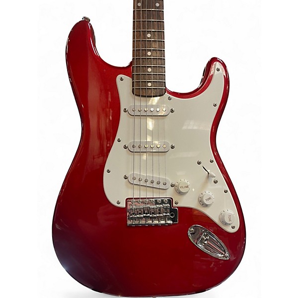 Used Squier Affinity Stratocaster Red Solid Body Electric Guitar
