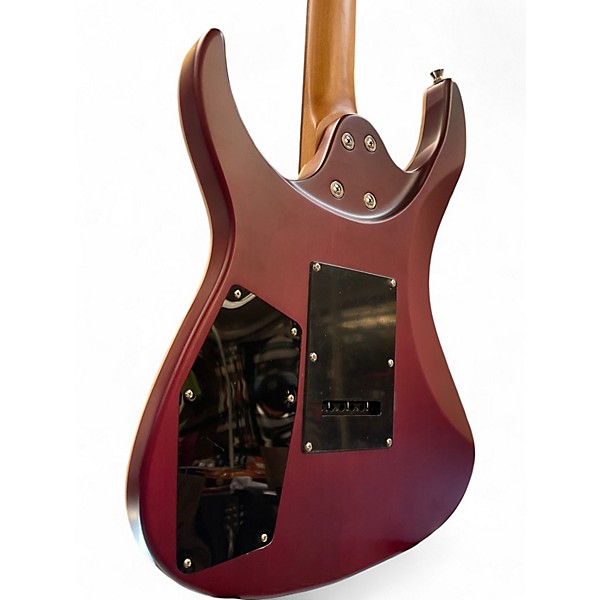 Used Leo Jaymz Hurricane Purple Burst Solid Body Electric Guitar