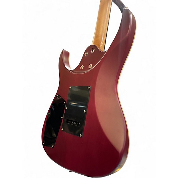 Used Leo Jaymz Hurricane Purple Burst Solid Body Electric Guitar