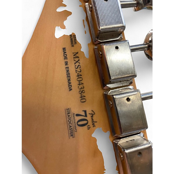 Used Fender Player II Stratocaster 70th Anniversary HSS Plus Top Blue Burst Solid Body Electric Guitar