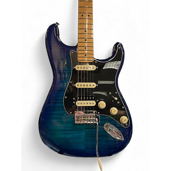 Used Fender Player II Stratocaster 70th Anniversary HSS Plus Top Blue Burst Solid Body Electric Guitar