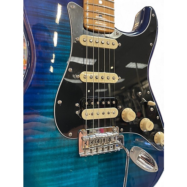 Used Fender Player II Stratocaster 70th Anniversary HSS Plus Top Blue Burst Solid Body Electric Guitar