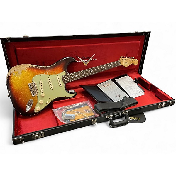 Used 2025 Fender Custom Shop 65 Stratocaster Heavy Relic Super Faded Aged Solid Body Electric Guitar
