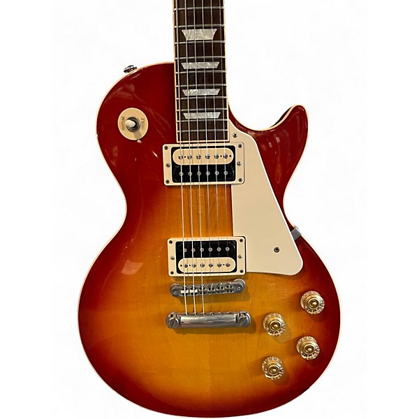 Used 2010 Gibson Les Paul Classic Cherry Sunburst Solid Body Electric Guitar