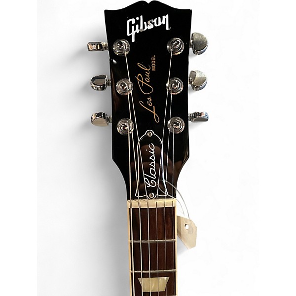 Used 2020 Gibson Les Paul Classic Ebony Solid Body Electric Guitar