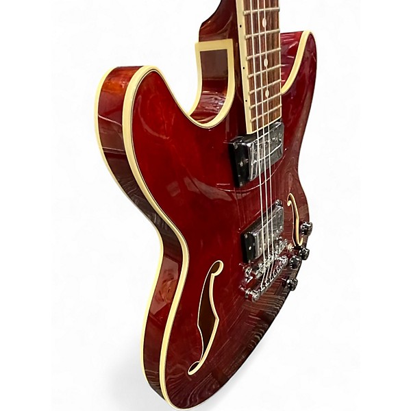 Used 2001 Ibanez AS73 Artcore Trans Red Hollow Body Electric Guitar