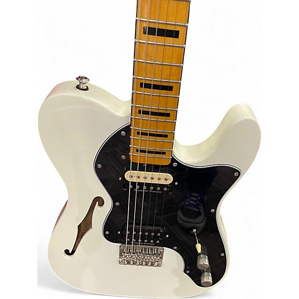 Used Squier Classic Vibe 70s Thinline Telecaster Olympic White Hollow Body Electric Guitar