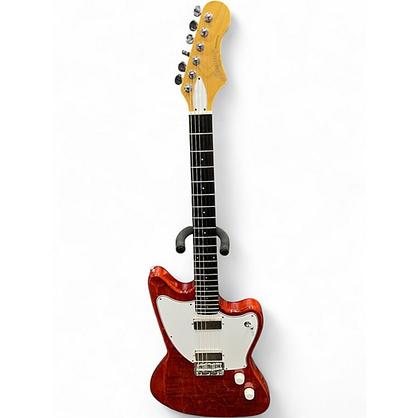Used Harmony Silhouette Trans Red Solid Body Electric Guitar