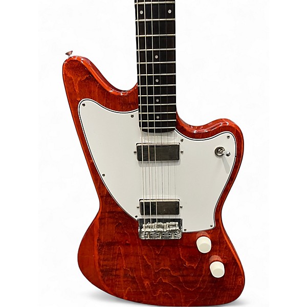 Used Harmony Silhouette Trans Red Solid Body Electric Guitar