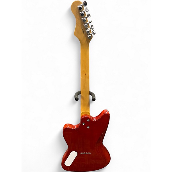Used Harmony Silhouette Trans Red Solid Body Electric Guitar