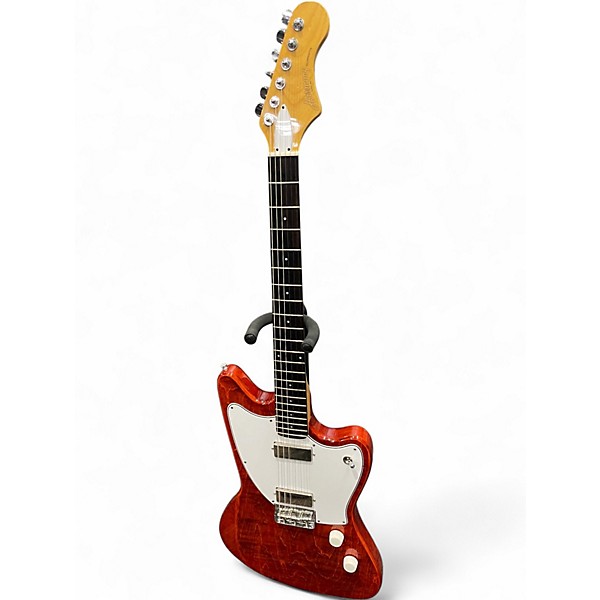 Used Harmony Silhouette Trans Red Solid Body Electric Guitar