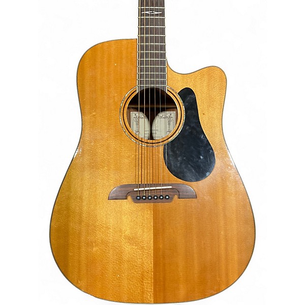 Used Alvarez AD60CE Artist Series Dreadnought Natural Acoustic Electric Guitar