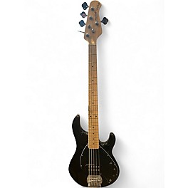 Used Sterling by Music Man Stingray Sub 5 Black Electric Bass Guitar