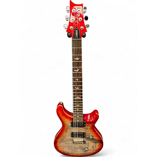 Used PRS SE Custom 24 CHARCOAL CHERRY BURST Solid Body Electric Guitar