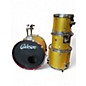 Used Cadeson 4 Piece Royal Custom Maple Gold Rewrap Drum Kit thumbnail