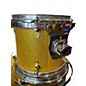 Used Cadeson 4 Piece Royal Custom Maple Gold Rewrap Drum Kit