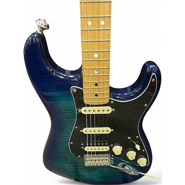 Used Fender Player Plus Stratocaster Plus Top HSS BLUE BURST Solid Body Electric Guitar