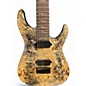 Used Schecter Guitar Research Omen Elite 7-String Burl Charcoal Solid Body Electric Guitar