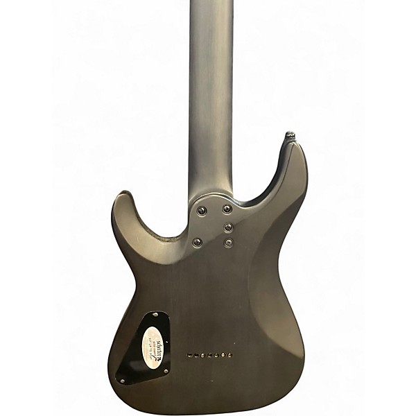 Used Schecter Guitar Research Omen Elite 7-String Burl Charcoal Solid Body Electric Guitar