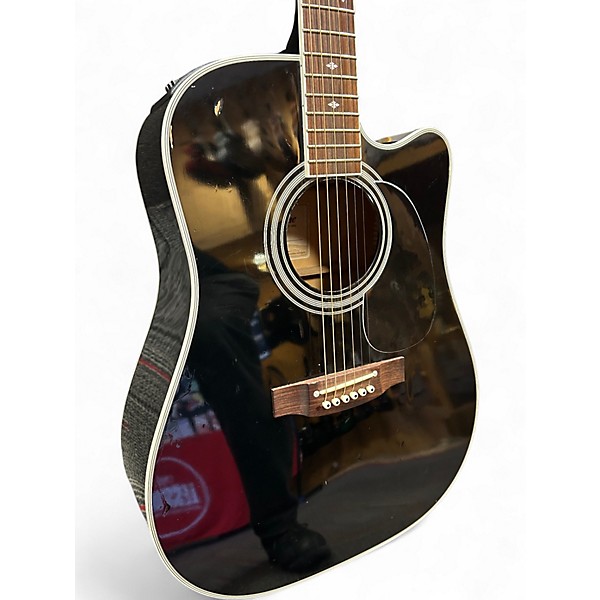 Used Takamine EF341SC BLACK Acoustic Electric Guitar