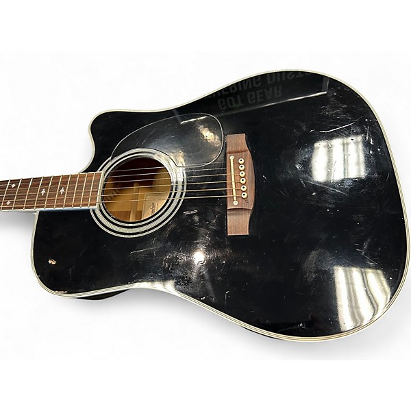 Used Takamine EF341SC BLACK Acoustic Electric Guitar