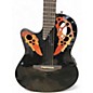 Used Ovation CE44L Black Acoustic Electric Guitar