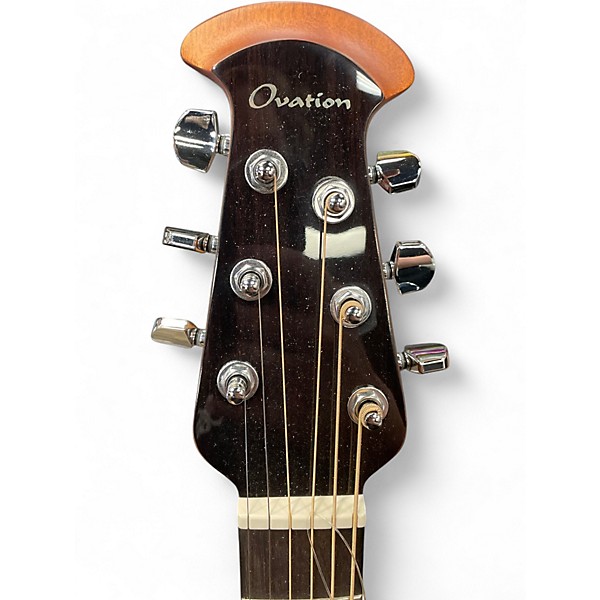 Used Ovation CE44L Black Acoustic Electric Guitar