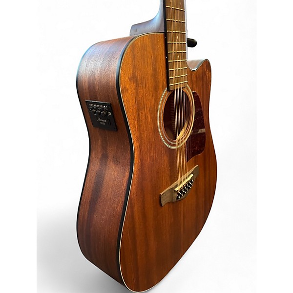 Used Ibanez AW5412CE Natural 12 String Acoustic Electric Guitar