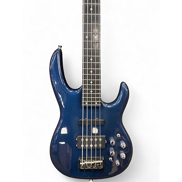 Used Carvin LB75 Blue Electric Bass Guitar