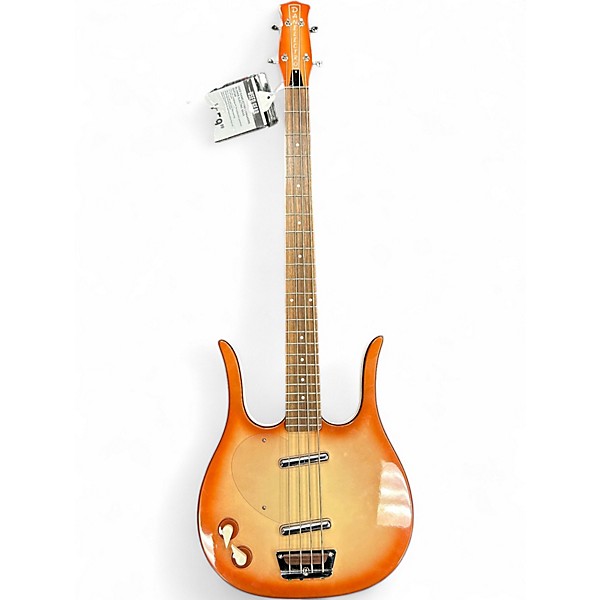 Used Danelectro Longhorn Blonde Electric Bass Guitar