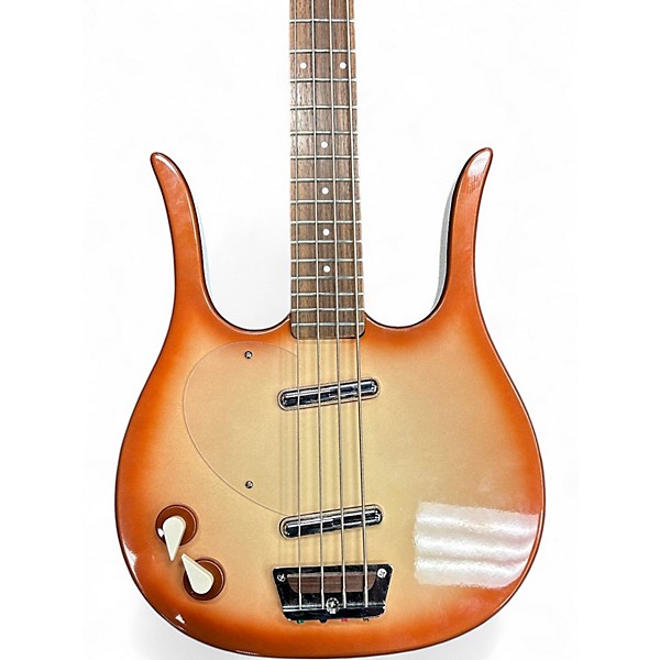 Used Danelectro Longhorn Blonde Electric Bass Guitar