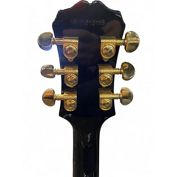 Used Epiphone Les Paul Custom Blackback Pro Antique Ivory Solid Body Electric Guitar