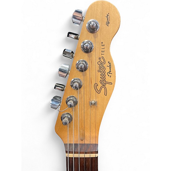 Used Squier Affinity Telecaster Silver Solid Body Electric Guitar