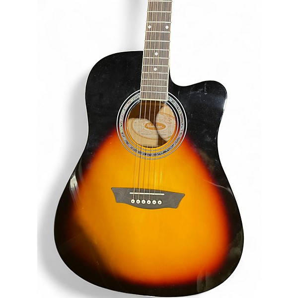 Used Washburn WA90CE Sunburst Acoustic Electric Guitar
