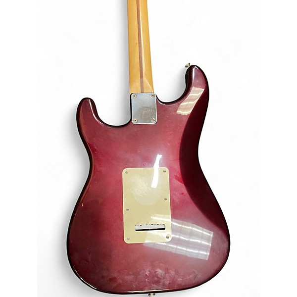 Used Fender Standard Stratocaster Burgundy Solid Body Electric Guitar