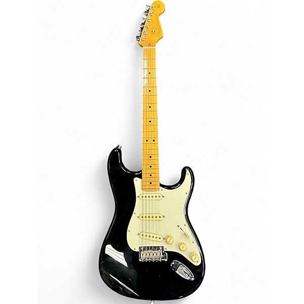 Used 2024 Fender American Professional II Stratocaster Black and White Solid Body Electric Guitar