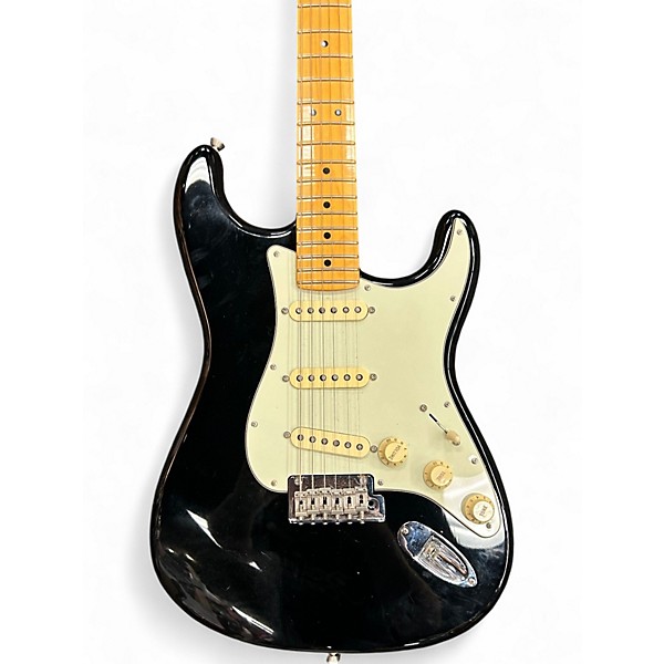 Used 2024 Fender American Professional II Stratocaster Black and White Solid Body Electric Guitar